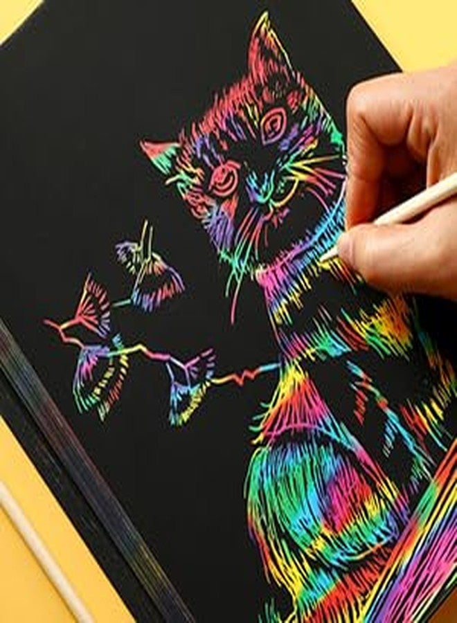 Envop Scratch Art Book for Adults Colorful City Series Scratch Art Scratch Painting Foil Art for Adults Scratch and Scratch City Series Books Foil Engraving Scratch Art Adult.(11 x 8.5 Inch - 6 Page) - Image 5